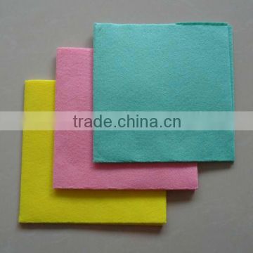 Non-woven fabric all purpose cleaning cloth (needle punched, super absorbent)