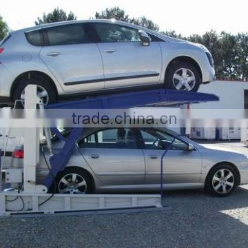 Hydraulic double deck car stacking lift