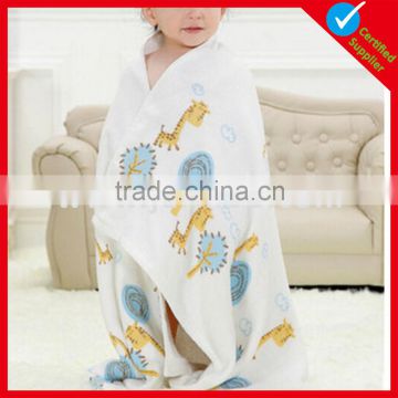 Eco-friendly fancy printed character baby bath towels