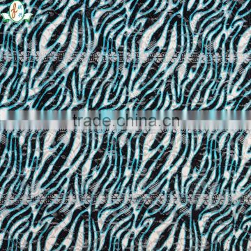 2015 zebra print Jacquard Lace Fabric For sexy underwear