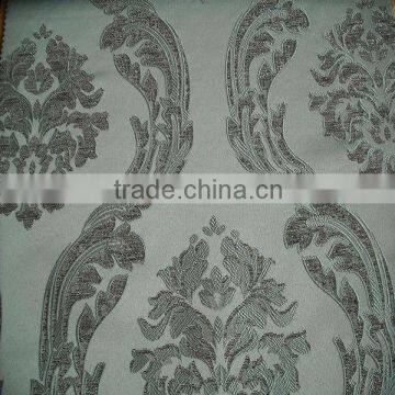 Dubai silver yarn jacquard curtain fabrics