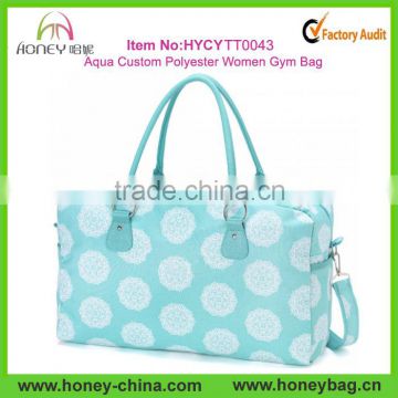 2014 Fashion Multi-Functional Fancy Aqua Weekender Bag