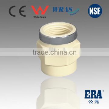New Products TOP5 CHINA Industrial Hot Water fittngs CPVC Female Adaptor With Steel Ring
