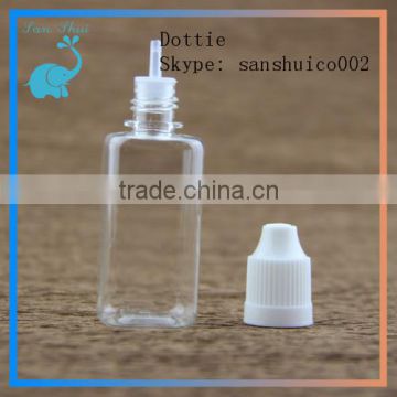 square PET plastic bottle with childproof cap for eliquid hit sale dropper bottle with childproof cap made in China