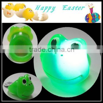 Kids toy frog ring with LED