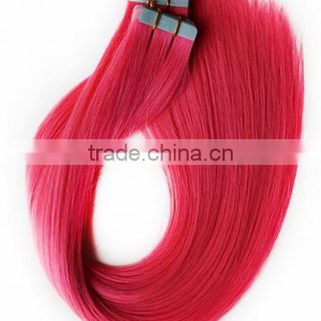 Red Color High Temperature Fiber Long Straight Synthetic Hair