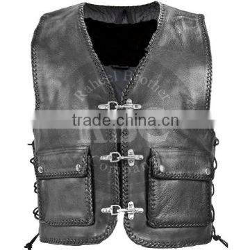 kids leather vest custom leather vests buffalo quality german biker men leather biker vest