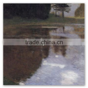 Gustav Klimt reproduction oil painting of Quiet pond in the park of Appeal