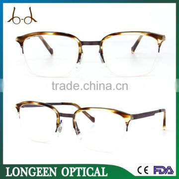 Stainless Steel Acetate Optical Eyewear Frame