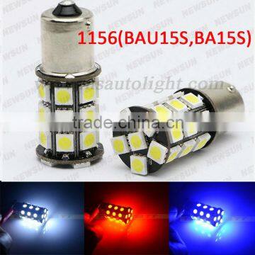 2014 New Car lights 2x Super Bright 27 LED SMD CanBus 1156 Led Ba15s S25 P21W/1157 BA15D Backup Reverse Light Bulb Error free