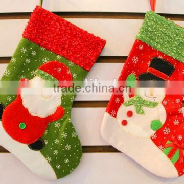 big size Christmas Stockings for christams gift,small christmas gift Socks of xmas, Non woven fabricsocks