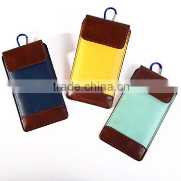 Universal Leather Pouch For 4.7 inch Mobile Phone With Belt Clip