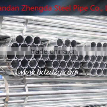 ASTM A53 Standard galvanized steel pipe/tube round hollow sections 1/2"-8"