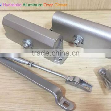 China Door Closer Factory 60-70KG Commercial Aluminum alloy Door Closer , Overhead Hydraulic Adjustable Latching
