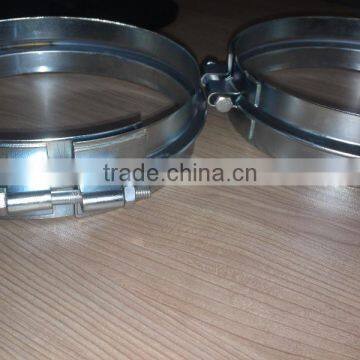 Galvanized steel pull rings for dust extraction system