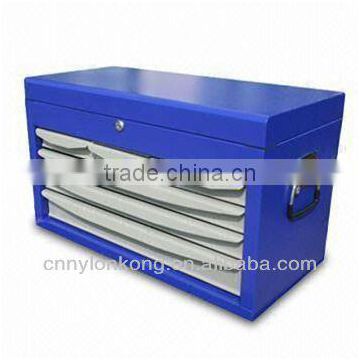 Tool Chest with Heavy Gauge Welded Steel and High Gloss Blue Powder-coated Finish