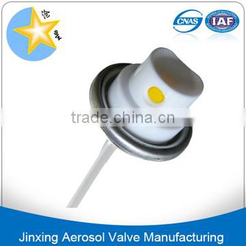 Silicone lubricant aerosol spray valve with actuator