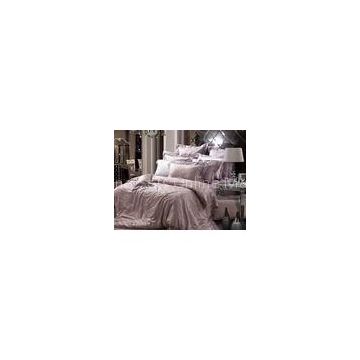 Lace Noble Elegant Silk Jacquard Luxury Bed Sets For Home King Size