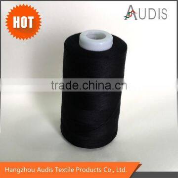 100 spun polyester sewing thread black dark color 402, 40/2, 40S/2