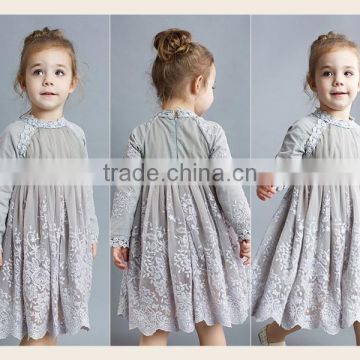 Latest girl party wear western dress high fashion party dress for 2-12 years old girls
