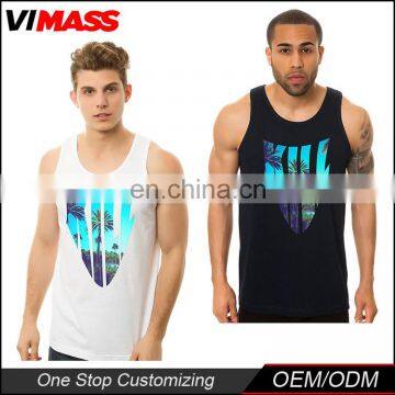 wholesale custom mens stringer tank top cotton gym tank top