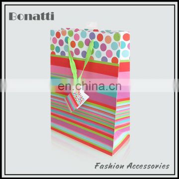 luxury colorful paper bag for shopping wholesale paper bag for gift