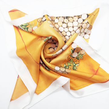 Different Size and High Quality Custom Digital Printed Thin Silk Scarf Malaysia
