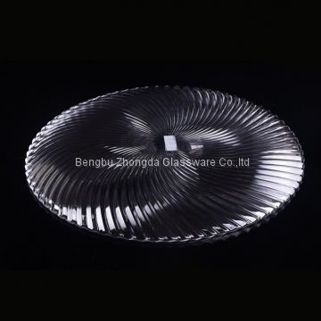 Dia 9.5inch classical design round Glass plate for weeding furit