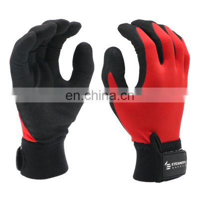 guantes industriales stretch fabric comfortable work mechanic gloves