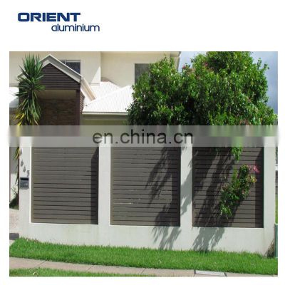 Cheap Nice Quality Easy Assembly Horizontal Metal Wall Aluminium Slat Fencing Metal Privacy Fence