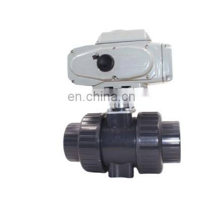 DN15 DN 20 DN25 DN32 DN40 220V 12V 24V UPVC dn50 electric actuated pvc valve