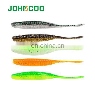 JOHNCOO Soft Bait 6pcs/lot 115mm 7g Artificial Bait Soft Perch Fishing Lure Fishing Tackle Vibration Soft Fishing Lure