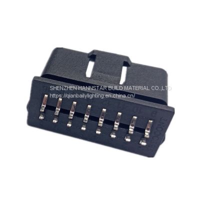 PCB SOLDERED J1962 MALE OBDII 16 PIN CONNECTOR RIGHT ANGLE OBD CONNECTOR ST-SOM-015A