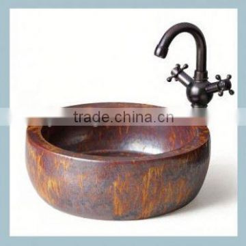 Luxury Japan Style hand painted ceramic solid surface sink