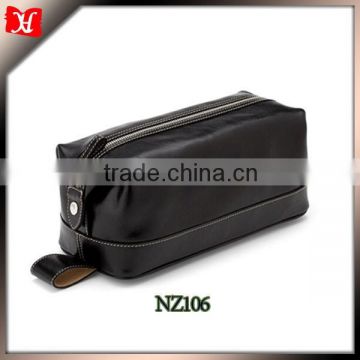 Wholesale Soft Leather Travel Mens Leather Wash Bag toiletry bag cosmetic bag                        
                                                Quality Choice