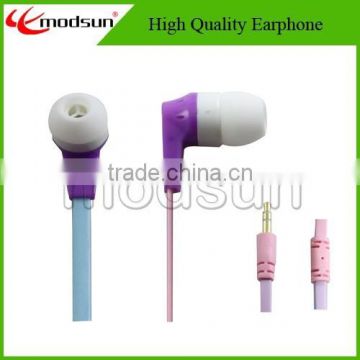 High quality colorful Plastic earphone with attractive price