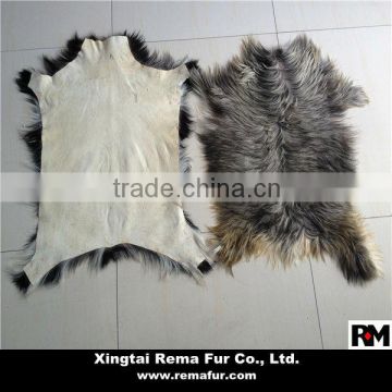 Long Hair Goat Fur Rug For Decoration
