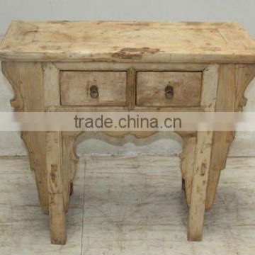 Two drawer natural color table