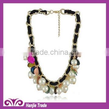 Wholesale Latest designer necklaces/necklace with pearl for jewelry chian