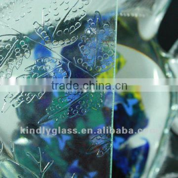 5mm Leaf rolled glass