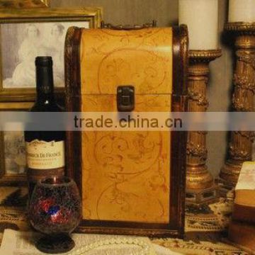 Luxury fashion design wooden wine box