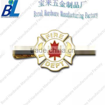 High quality enamel military tie clips with gold plating