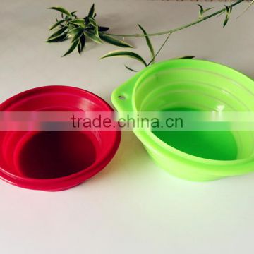 Pet folding bowl Necessary silica scaling out bowls Pet cat portable bowl