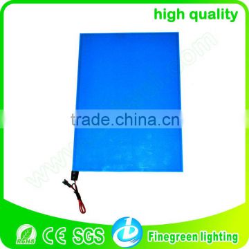 small size el backlight, 10*10cm el baklight, high brightness, electroluminescent backlight sheet