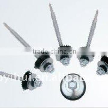 Hexagon washer head self drilling screw with tapping screws thread