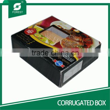 OFF-SET PRINTING CORRUGATED PAPER BOX WITH PLASTIC TRAY