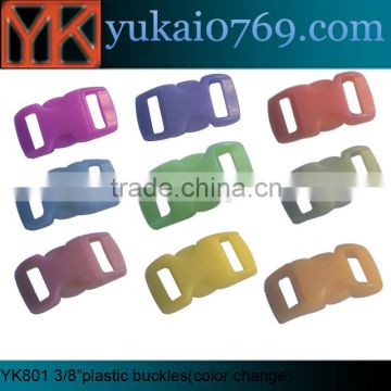 Yukai plastic breakaway buckle,quick release harness buckle,contoured side release buckle