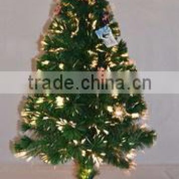 120cm christmas fiber tree with ornament decoration