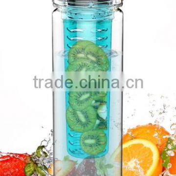 2015 New Fruit Infused Water Bottle, 27oz.Sport Water Bottle With Fruit Infuser High Quality Tritan Water Bottle