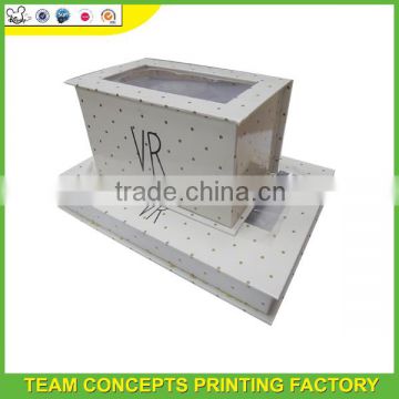 clear luxury gift paper packaging box